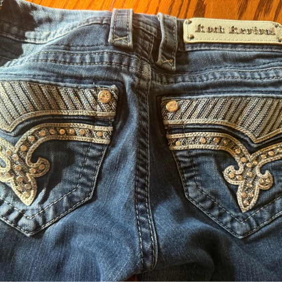 Rock Revival Dark Blue Denim Jeans - Picture 2 of 6